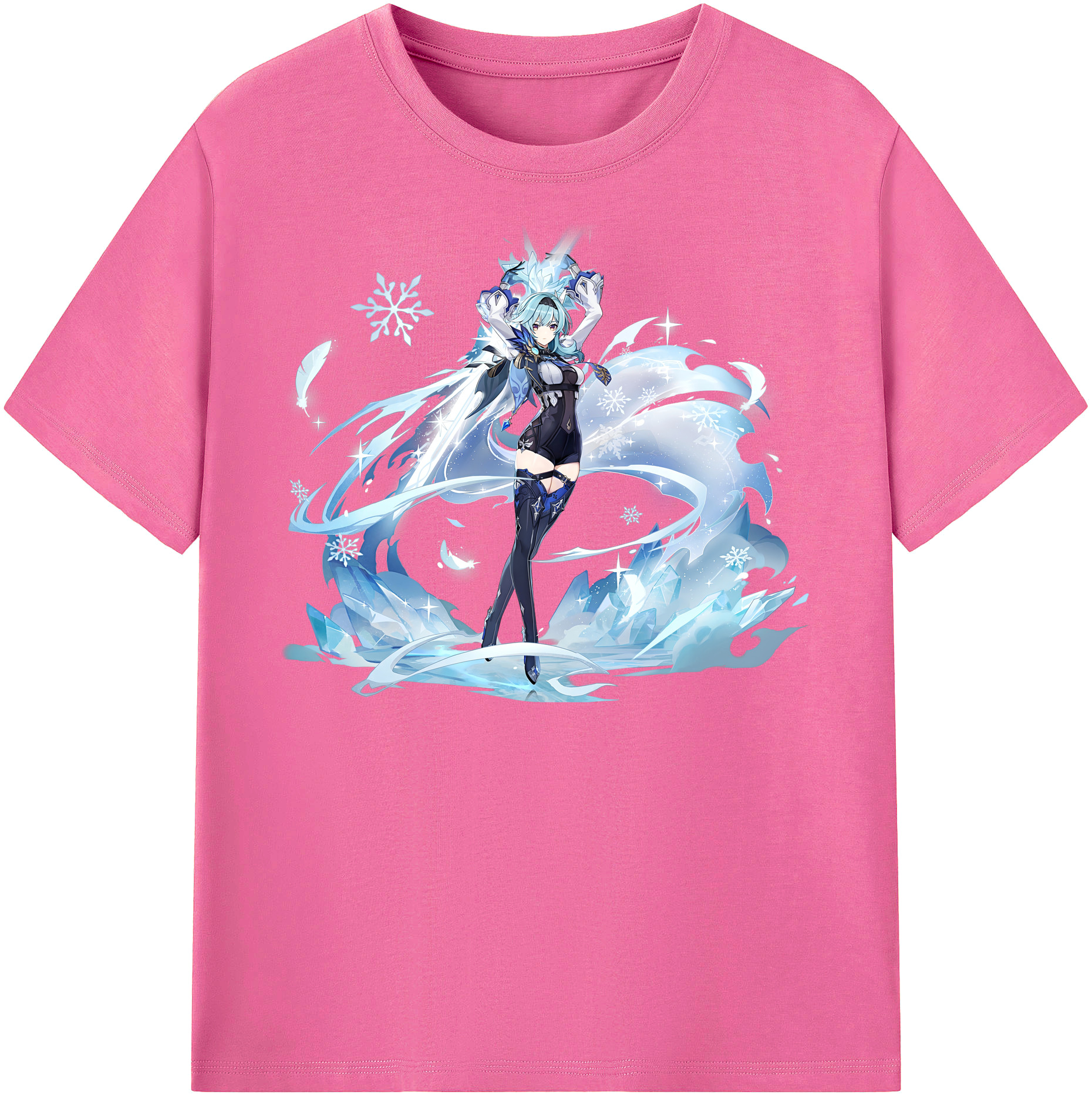 げんし神 优菈 ゆうら genshin Yūra レディースカジュアルプリントTシャツ（綿100％）
